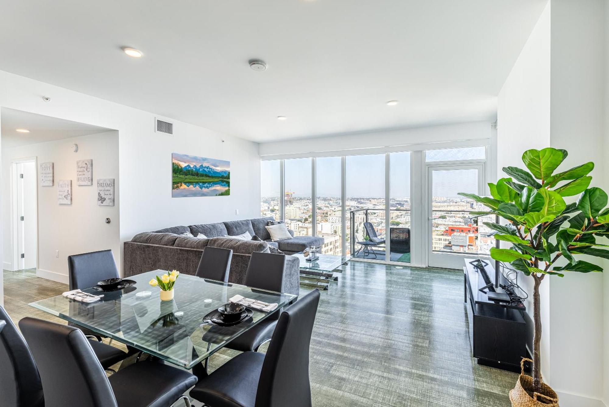 Top Floor High Rise 3 Bed Dtla Skyscraper Penthouse Los Angeles Zewnętrze zdjęcie