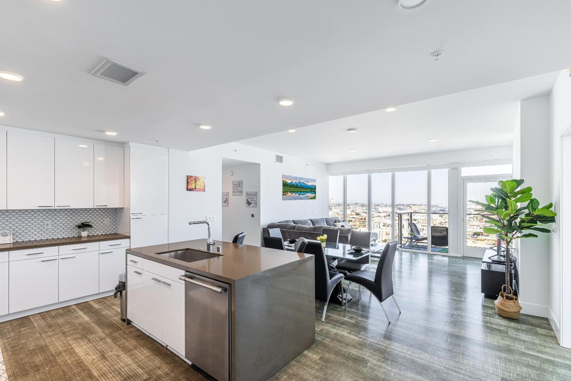 Top Floor High Rise 3 Bed Dtla Skyscraper Penthouse Los Angeles Zewnętrze zdjęcie